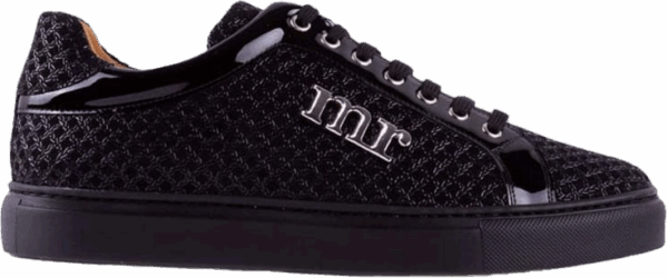 Geprägter Lackleder-Sneaker, hoch geschnitten, hochwertige Verarbeitung, Lederfutter, herausnehmbare Innensohle