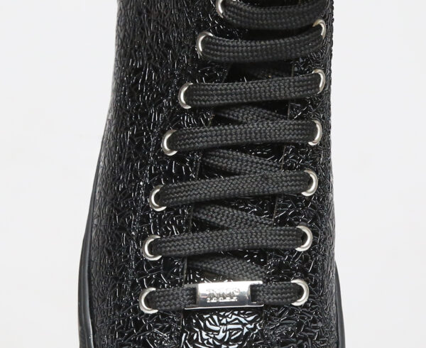 Geprägter Lackledersneaker, hoch geschnitten, hochwertige Verarbeitung, Lederfutter, herausnehmbare Innensohle – Bild 2