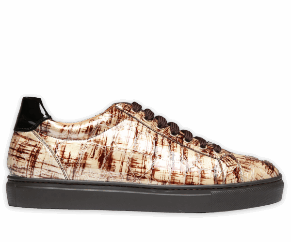 Sneakers aus geprägtem Lackleder – Bild 2